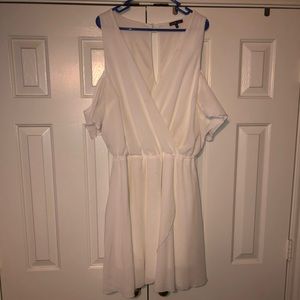White chiffon dress